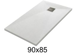 Brusekar 90x85 cm i resin ekstra fladt TECNIK