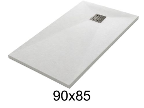 Brusekar 90x85 cm i resin ekstra fladt TECNIK