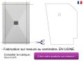 Receveur de douche 120x80 cm bonde centrale - BRISTOL CENTRAL