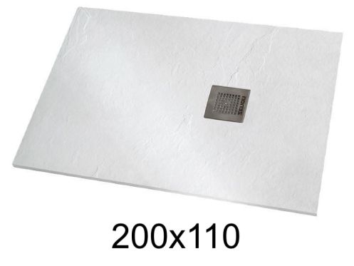 Receveur de douche 200x110 cm résine extra-plat - VERONE XL