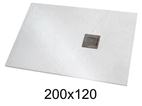Brodzik 200x120 cm bardzo plaska zywica - VERONE XL