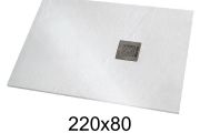 Douchebak 220x80 cm extra plat hars - VERONE XL