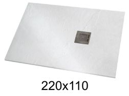 Receveur de douche 220x110 cm résine extra-plat - VERONE XL