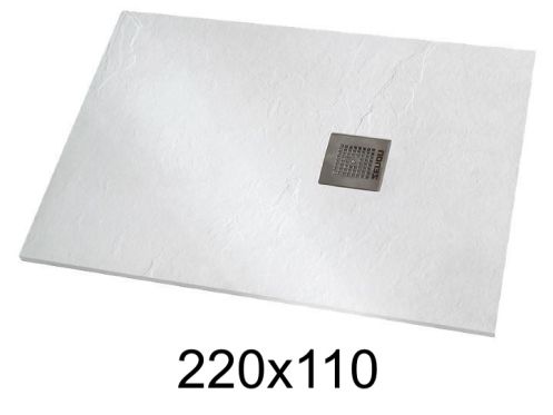 Douchebak 220x110 cm extra plat hars - VERONE XL