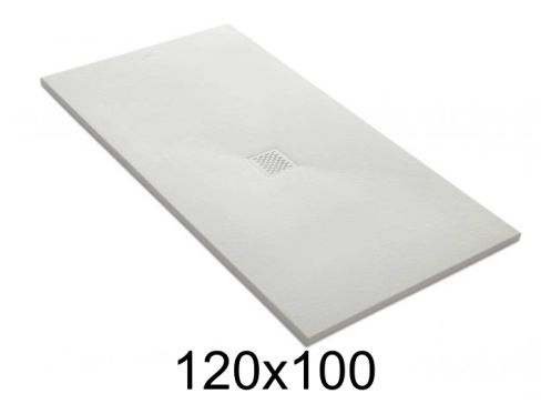 Receveur de douche 120x100 cm bonde centrale - BRISTOL CENTRAL