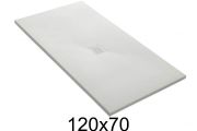 Shower tray 120x70 cm central evacuation - CENTRAL