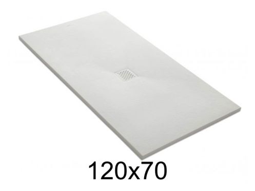 Receveur de douche 120x70 cm bonde centrale - BRISTOL CENTRAL