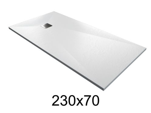 Receveur de douche 230x70 cm extra plat en résine – MUNICH XL