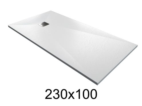 Brodzik 230x100 cm bardzo płaska z żywicy - MUNICH XL