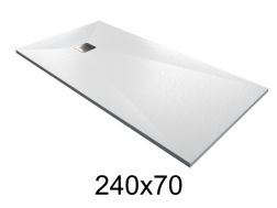 Receveur de douche 240x70 cm extra plat en résine – MUNICH XL