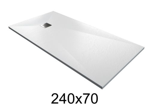Brodzik 240x70 cm bardzo płaska z żywicy - MUNICH XL