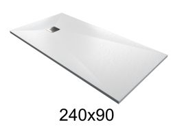 Receveur de douche 240x90 cm extra plat en résine – MUNICH XL