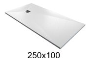 Brodzik 250x100 cm bardzo płaska z żywicy - MUNICH XL