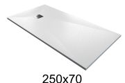 Receveur de douche 250x70 cm extra plat en résine – MUNICH XL
