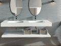 Op maat gemaakte dubbele wastafel opknoping of inbouw – NEW YORK 45 DOUBLE