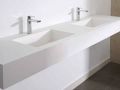 Plan double vasque sur mesure suspendu ou à encastrer – NEW YORK 45 DOUBLE