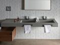 Plan double vasque sur mesure suspendu ou à encastrer – NEW YORK 45 DOUBLE
