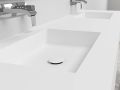 Plan double vasque sur mesure suspendu ou à encastrer – NEW YORK 45 DOUBLE