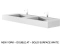 Plan double vasque sur mesure suspendu ou à encastrer – NEW YORK 45 DOUBLE